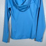 Title Nine  Women S Blue Sunbuster Hooded Jacket UPF 50 Zip Pockets Lightweight Photo 6