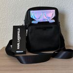 Karl Lagerfeld  Black Crossbody Bag with Iridescent Shades Accent Photo 1