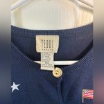 Vintage Teddi Petite American Flag Sweater Blue Size undefined Photo 2