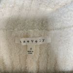 Chenille Romper Short Sleeve Button Front Boutique Cream Sz Small Photo 6