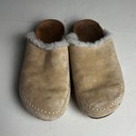 Jenni Kayne - Shearling-Lined Moc Clog Natural Bedroom Slipper Slide On Casual Photo 1