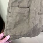 Eileen Fisher  Organic Linen Blazer Olive Green Button Front Jacket Women M Photo 5