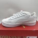 Puma Court Sneaker, White, Women's Casual Low Top Leather Shoes Size 6.5 Photo 8