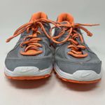 Nike  Revolution 2 Gray Orange Lace Up Running Athletic Shoes Women's Size 7‎ Photo 4