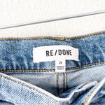 RE/DONE  90s High Rise Ankle Button Fly Crop in Mid 90s Denim Photo 1
