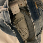 Mother SUPERIOR‎ Jeans Highwaisted Hiker Hover Undone Hem in On My Knees 25 Blue Photo 6