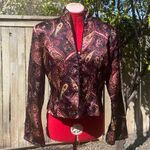 JS Collections Vintage 100% Silk Jacket Photo 0