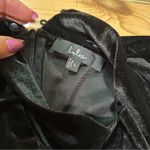 Eloquent Drama Black Velvet Mock Neck Midi Dress Size L Photo 7