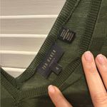 Ted Baker Leysini Green Striped Knit Sleeveless V-Neck Tank Top Women’s Size XL Photo 2