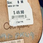 Cole Haan  SZ 8 White patent leather woven  Wedge Sandals Slingback Cork Gold Photo 8