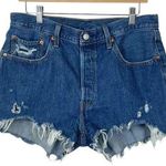 Levi's Levi’s 501 Women’s High Rise Cutoff Denim Shorts in Blue Size 32 Photo 1