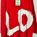 Burberry  Red Oversized Aurore Love Hoodie Size L NEW Photo 3