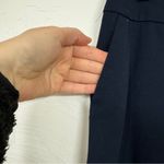 Ann Taylor Navy Blue Mid Rise Slim Fit Trouser Dress Pants Womens Classic Preppy Photo 6