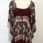 Free People  Heart Of Gold Butterfly Sleeve Bohemian Dress Size Small Photo 1