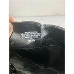 Nine West Womans  Solset Size 9.5 W Black Square Toe Zip Block Heel Ankle Boots Photo 6