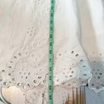 Hill House Mila One Shoulder Mini Dress White Linen Size Medium Photo 8