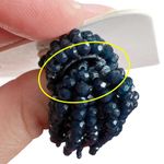 J.Crew Navy Blue Faceted Mini Beaded Tassel Pierced Earrings Photo 11