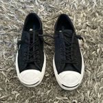 Converse  JACK PURCELL OXFORD black SUEDE SLIP ON SNEAKERS - women 9 men 7.5 Photo 0