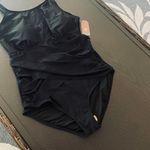 Smismivo High Neck Swimsuits for Women Modest One Piece Bathing Suit Tummy Control Padded Slimming Front Cross Swimwear Photo 7