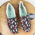 Toms  Alpargata Glow In The Dark Christmas Lights Fur Lined Slip On Grey 8 Photo 3
