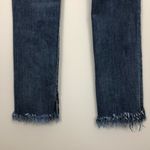 DL1961  Mara Instasculpt Straight Ankle Jeans Destroyed Raw Fringe Hem Photo 6