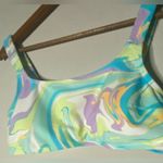 New Junior’s XL Extra Large Bright Pastel Marble Ruched Bikini Swim Top Size undefined Photo 4