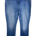 Rock & Republic  Kendall Medium Wash Angel Wing Embroidery Cropped Jeans Size 12 Photo 0