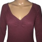 margaret o'leary Margaret O”Leary V Neck Ruched Sweater  Photo 1
