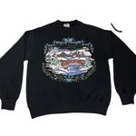 Vintage 90s Heavyweight Crewneck Sweatshirt Holiday Christmas Sweater Winter Med Photo 0