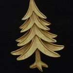 Trifari  Crown 1950s Gold Brooch Photo 1