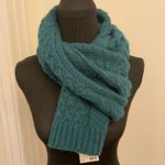 Michael Kors Cable Knit Multi Texture Dark Teal Green Blue Wrap NEW Photo 0