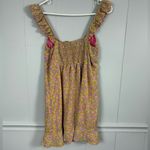 Kiss the Sky Off Shoulder Floral Mini Dress Size Large Cottagecore Garden Party Pink Photo 3