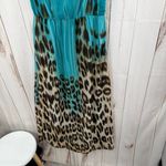 Studio West Women’s Petite Medium Beach Maxi Dress Blue Patterned Size undefined Photo 4