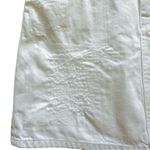 J.Crew Denim Skirt White Cotton Distressed Denim Jean Mini Skirt Size 0 Photo 10