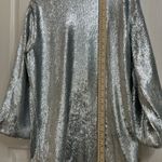 Lovers + Friends Lover and friends sparkling silver mini dress Photo 9