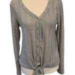 Hippie Rose  | Gray Button-Up Knit Cardigan Photo 0