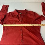 Shyanne  Women’s Solid Long Sleeve Button Down Stretch Riding Shirt Size Large Photo 5