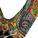Laura Max‎ Women's Maxi Dress L Multicolor Paisley Print V Photo 5