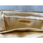 Le Goût du Jour Gold Beaded Swirl Rhinestone Filigree 50s Wrist Bag Photo 7