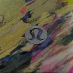 Lululemon Multicolor Yellow Tie Dye Marble Criss Cross Sports Bra Crop Top S Photo 4