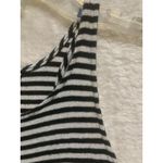 Mossimo Supply Co . Black White Striped Ribbed Racerback Tank Top XS Photo 5