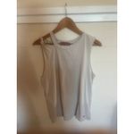 n: PHILANTHROPY Addy Tank Top Sand Beige Muscle Tee Distressed Thrashed Medium M Photo 1
