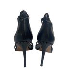 Coach Iliana Black Leather Ankle Strap Heels Size 9.5 Photo 3