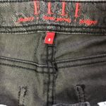 Elle Black Lace Details Mid-Rise Skinny Jeans Photo 5