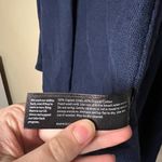 Eileen Fisher Organic Cotton Linen Knit Short Sleeve Open Cardigan XS Indigo Photo 5