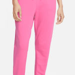 Nike  Yoga Luxe 7/8 Fleece Jogger Pants in Pink Women’s Size Large Athletic Pants Photo 0