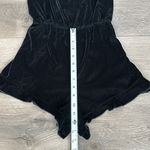 Victoria's Secret Victoria’s Secret Black‎ Velvet Romper Size Large Photo 5
