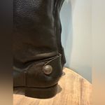 Arturo Chiang  black leather zip up buckle riding boots size 6 Photo 2