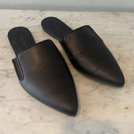 Oliver Cabell Shoes Womens Size 7 Black Leather Pointed Toe Mules Slides Italy Photo 0