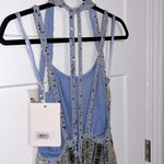 Mac Duggal NWT Halter Neck Embellished Detailed Back Gown - Indigo - 93981 Photo 5